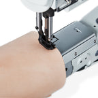 Reliable 4500CW sewing a curved heavy-material assembly