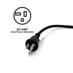 Reliable 6600VB requires a 20-amp receptacle