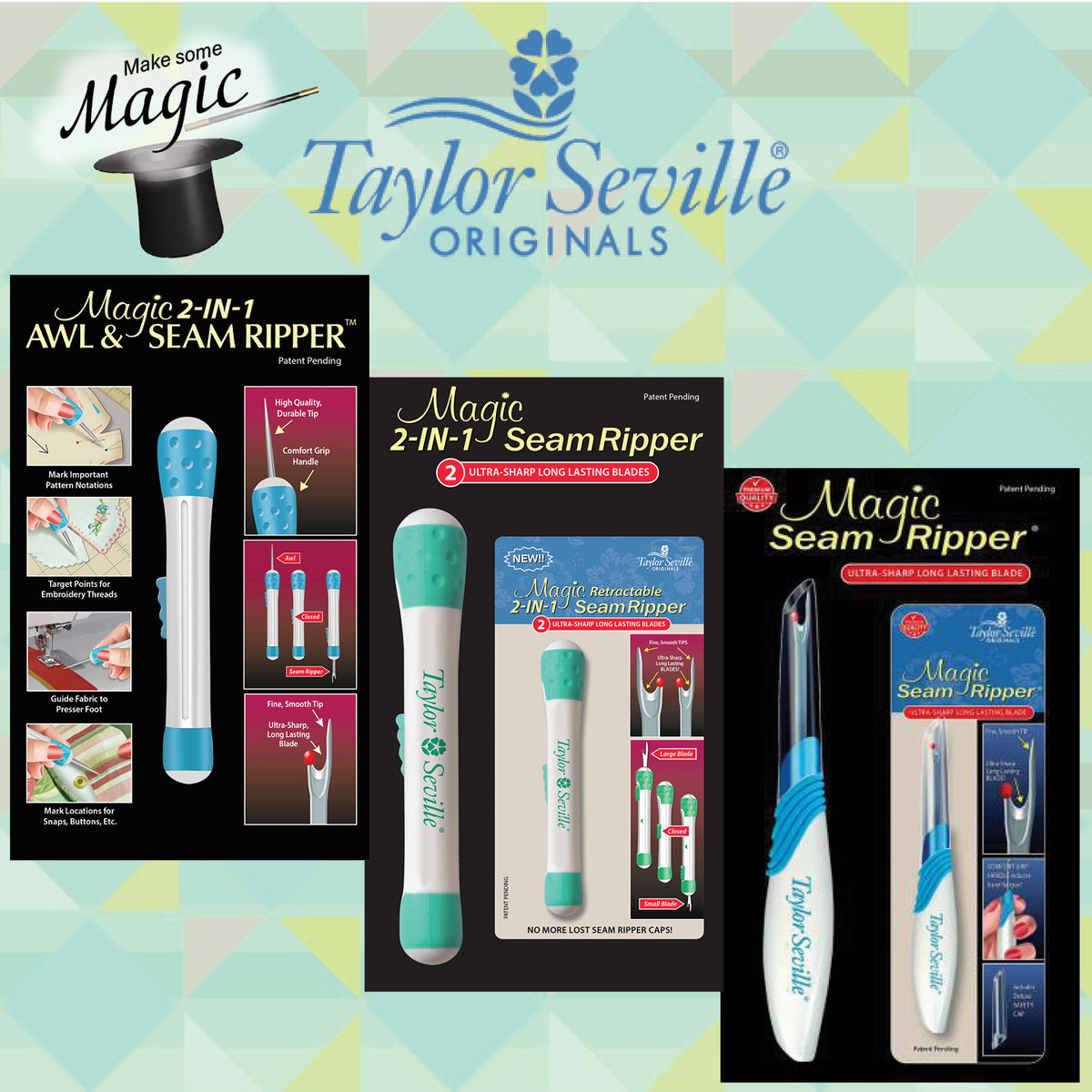 Taylor Seville Magic 2-IN-1 Awl & Seam Ripper — manufacturer product view 1