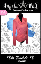 Ruched-T #AW1123 digital PDF sewing pattern
