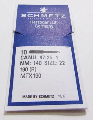 SCHMETZ 190 R Needles, 140/22 — 10 Count — product view 1