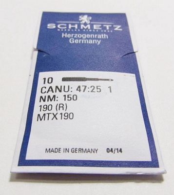SCHMETZ 190 R Needles, 150/22.5 — 10 Count — product view 1