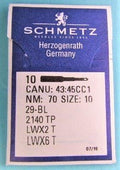 SCHMETZ LWx6T Blindstitch Needles, 70/10 — 10 Count — product view 1