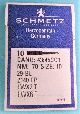SCHMETZ LWx6T Blindstitch Needles, 70/10 — 10 Count — product view 1
