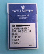 SCHMETZ LWx6T Blindstitch Needles, 90/14 — 10 Count — product view 1