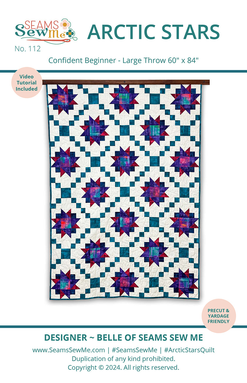 Seams Sew Me Arctic Stars PDF pattern cover