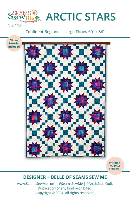 Seams Sew Me Arctic Stars PDF pattern cover