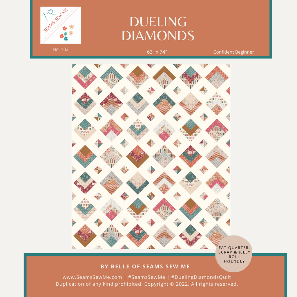 Seams Sew Me Dueling Diamonds finished project, view 3