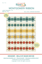 Seams Sew Me Montgomery Ribbon PDF quilt pattern cover