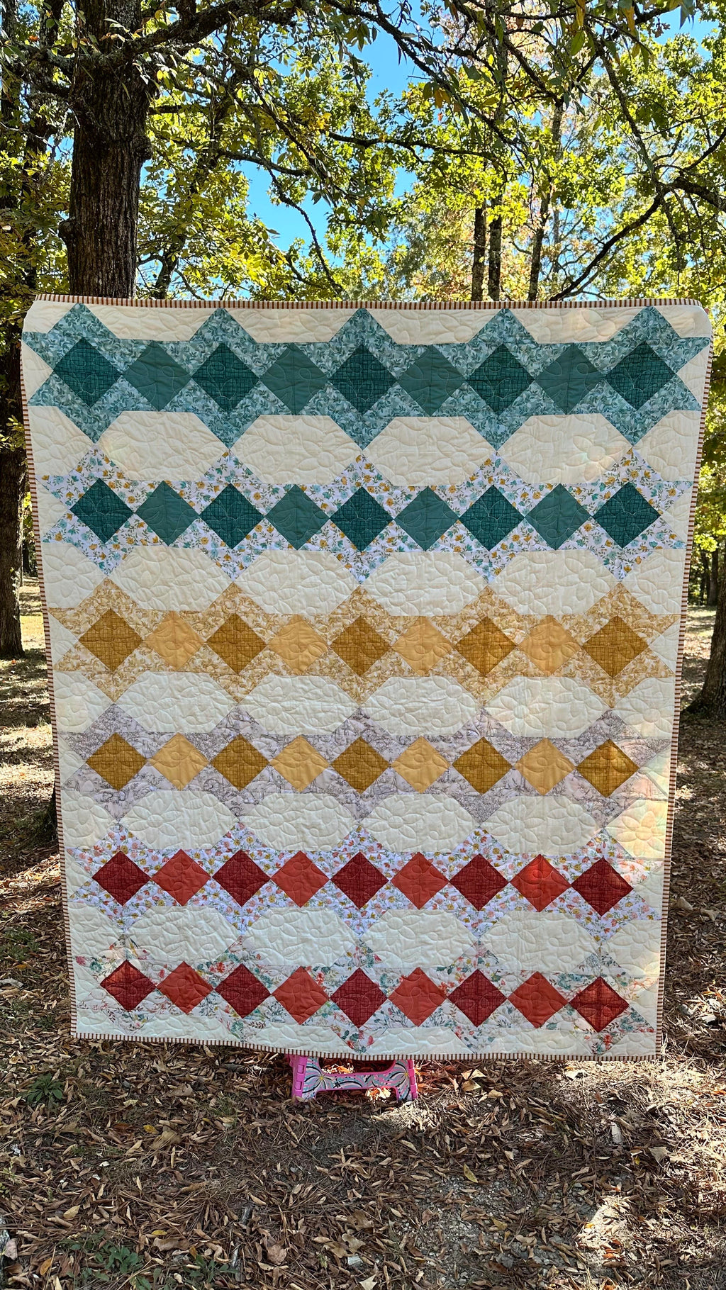 Montgomery Ribbon finished quilt example
