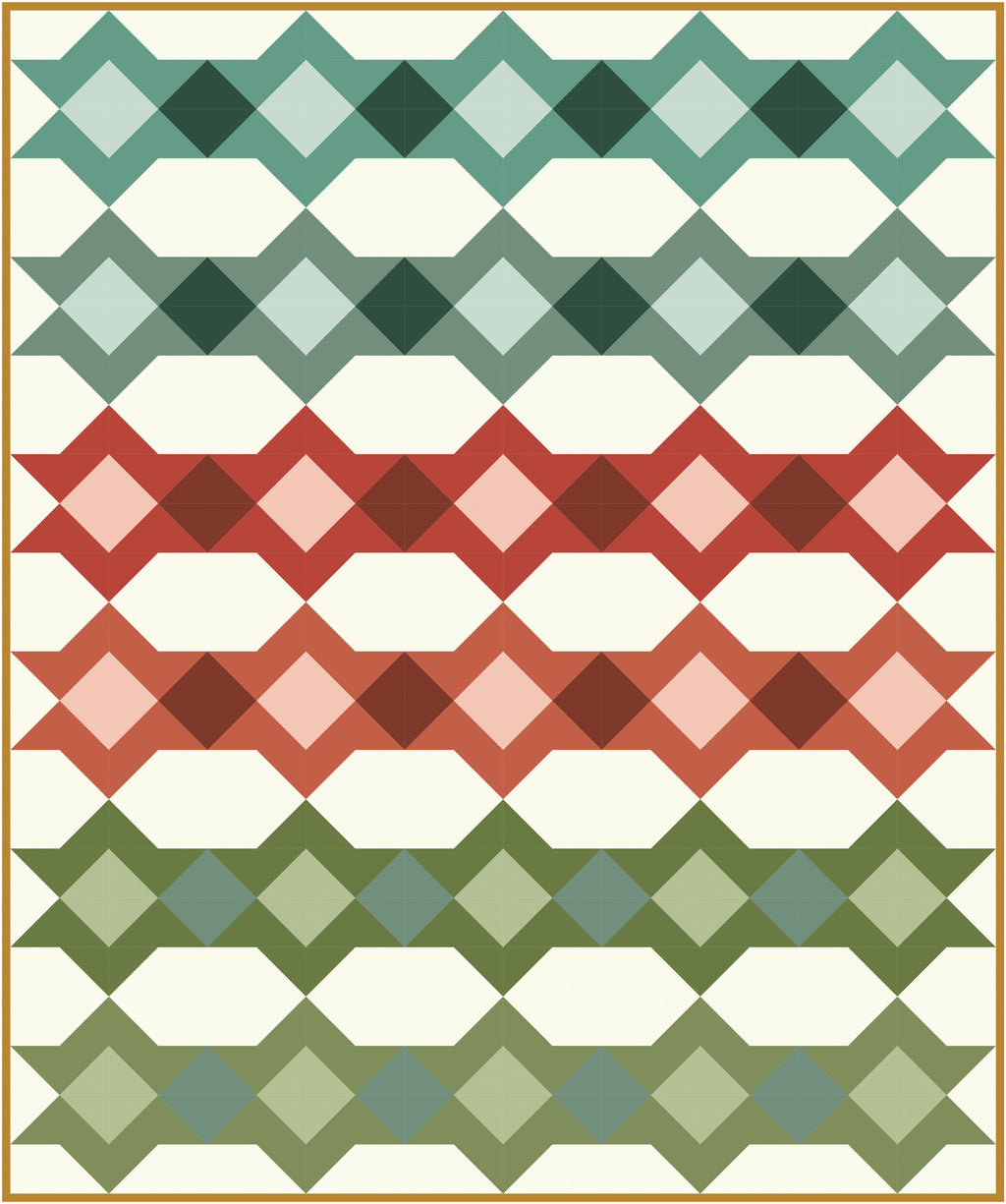 Montgomery Ribbon quilt detail