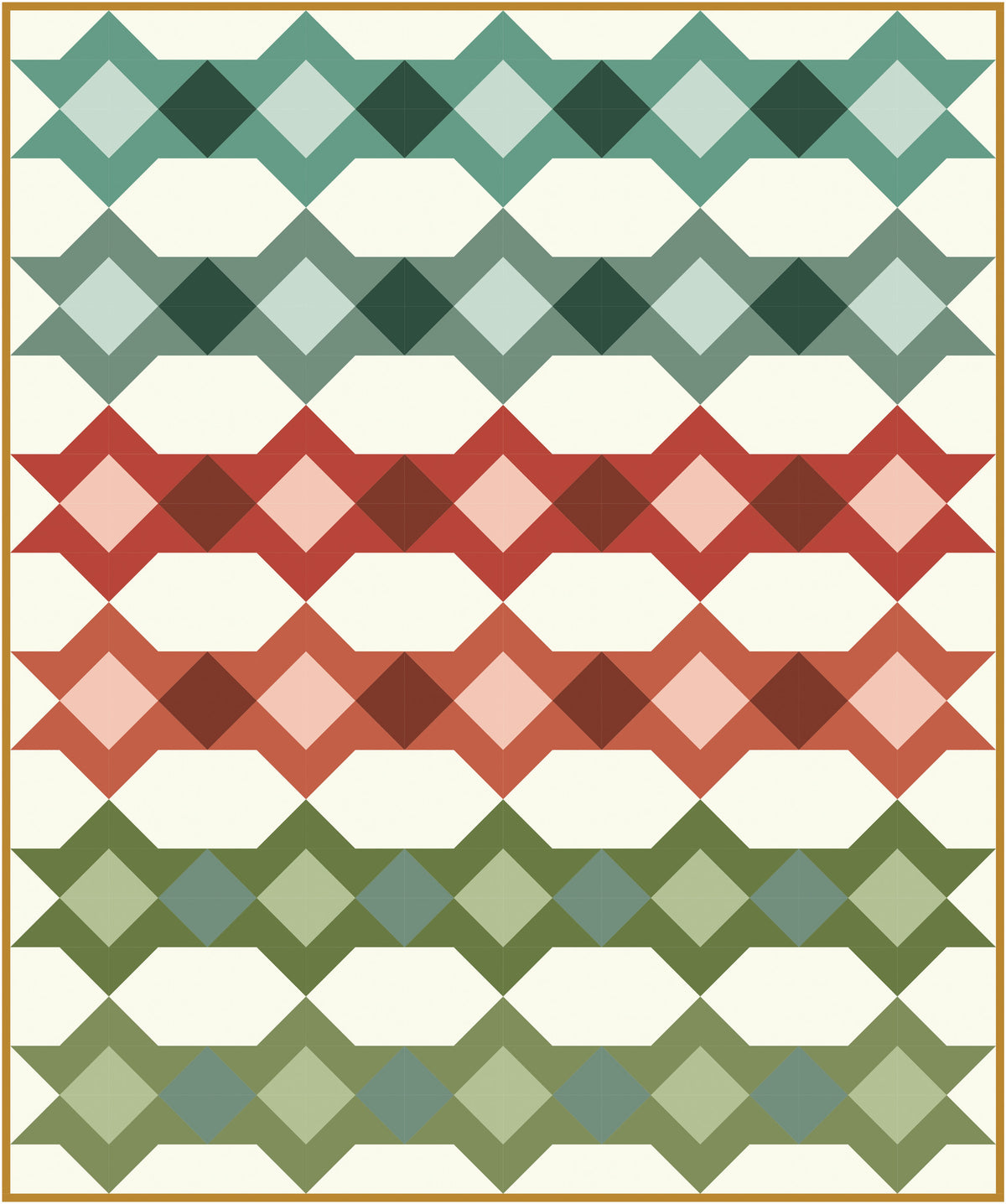 Montgomery Ribbon quilt detail
