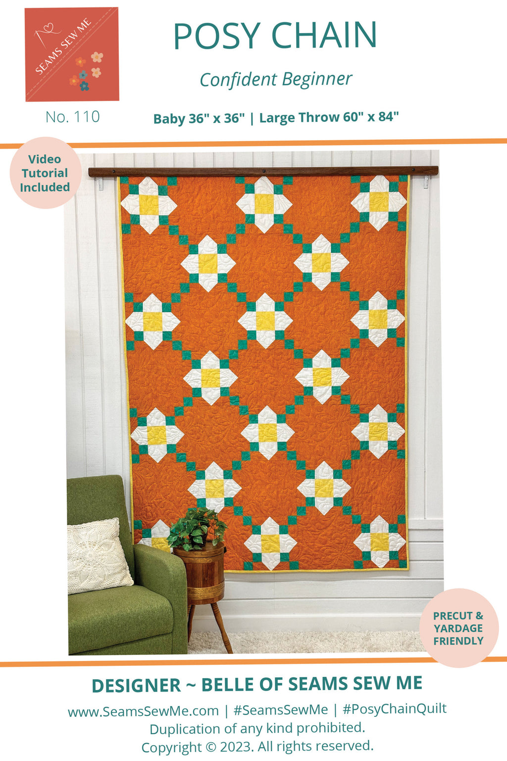 Seams Sew Me Posy Chain PDF pattern cover