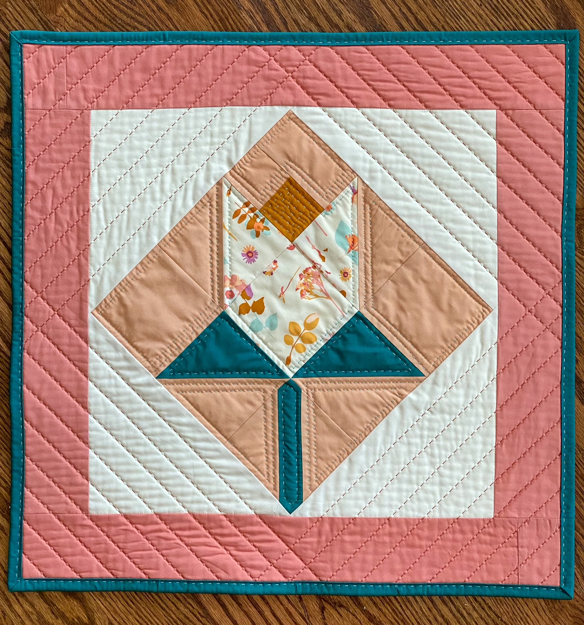 Seams Sew Me Pretty Tulip finished project, view 1