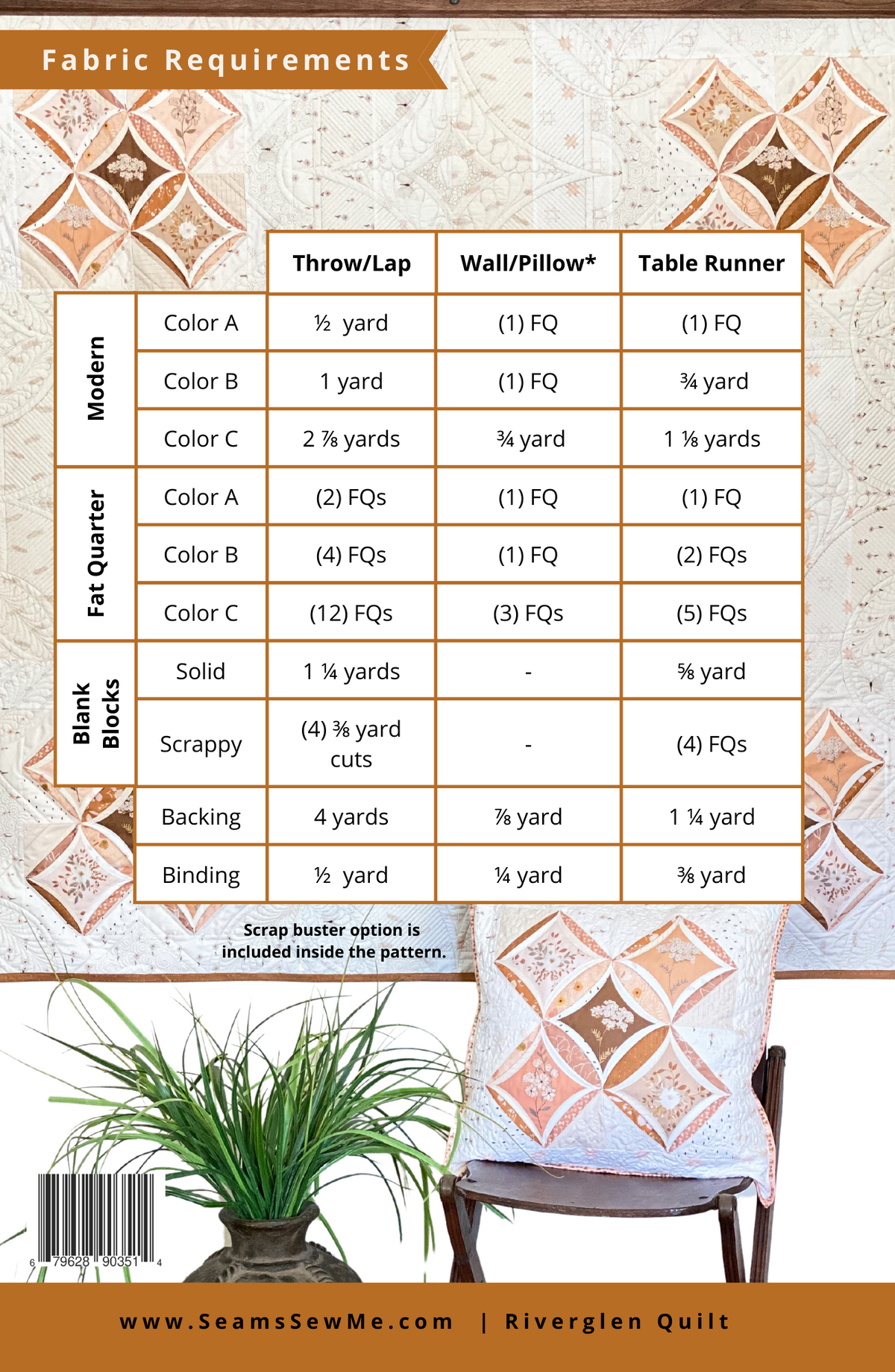 Riverglen fabric requirements