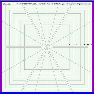 Sew Steady Westalee Cross Hair Square — 6-Point, 8½-Inch