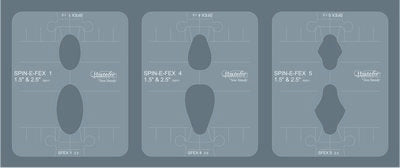 Sew Steady Westalee Mini Spin-E-Fex Templates — Low Shank, 3 mm, 3-Piece Set