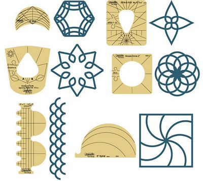 Sew Steady Westalee Sampler Template Set 1 — Longarm, 6 mm