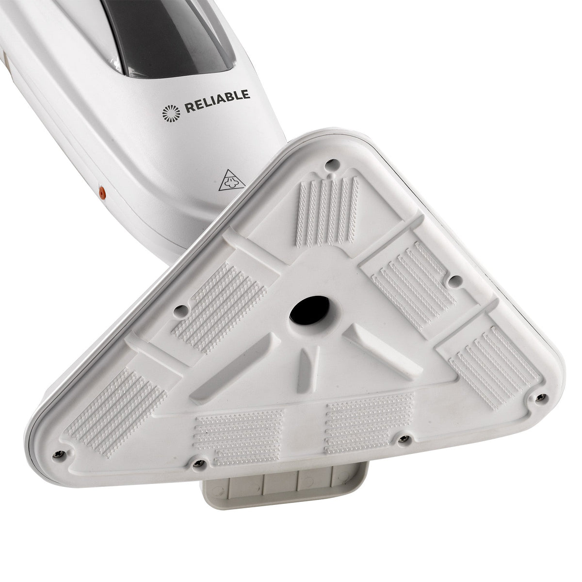 Steamboy Pro 300CU triangular base and microfiber pad attachment surface