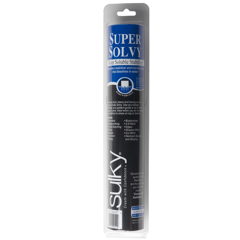 Sulky Super Solvy Stabilizer - Clear - 12'' x 9 yd. Roll