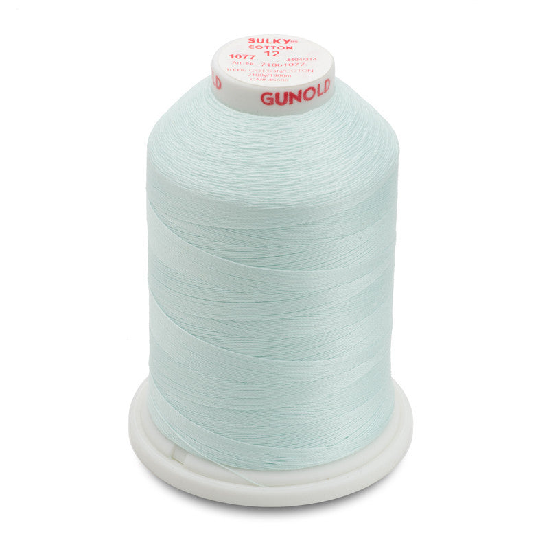 Sulky 12 Wt. Cotton Thread - Jade Tint - 2,100 yd. Jumbo Cone