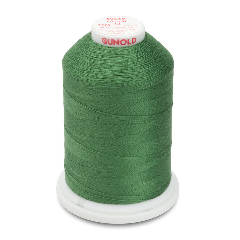 Sulky 12 Wt. Cotton Thread - Dk. Avocado - 2,100 yd. Jumbo Cone