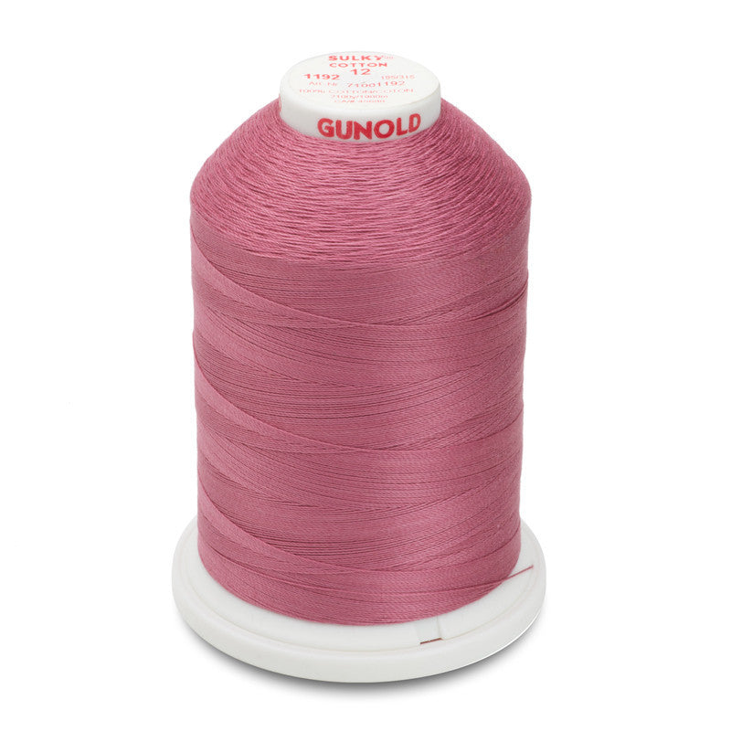 Sulky 12 Wt. Cotton Thread - Fuchsia - 2,100 yd. Jumbo Cone