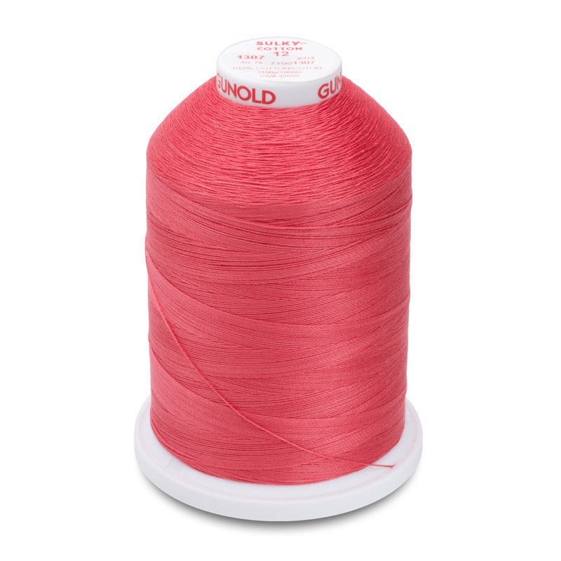 Sulky 12 Wt. Cotton Thread - Petal Pink - 2,100 yd. Jumbo Cone