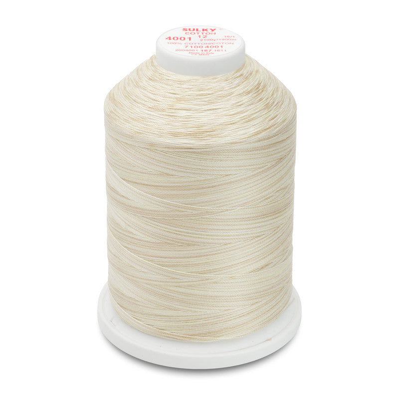 Sulky 12 Wt. Cotton Blendables - Parchment - 2,100 yd. Jumbo Cone