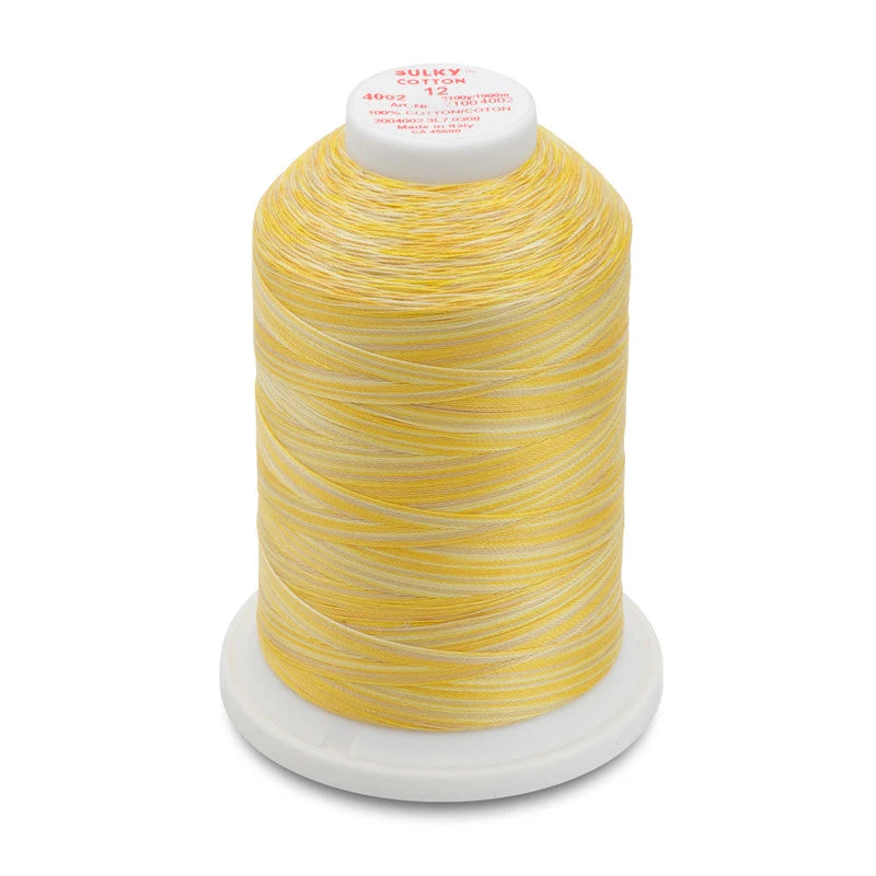 Sulky 12 Wt. Cotton Blendables - Buttercream - 2,100 yd. Jumbo Cone