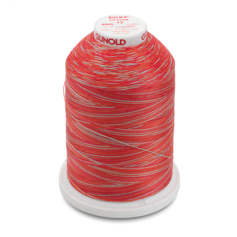 Sulky 12 Wt. Cotton Blendables - Strawberry Daiquiri - 2,100 yd. Jumbo Cone