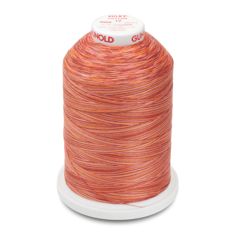 Sulky 12 Wt. Cotton Blendables - Peach Parfait - 2,100 yd. Jumbo Cone