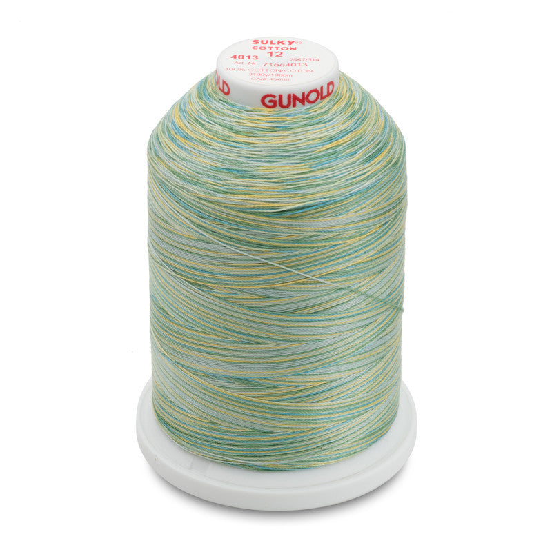 Sulky 12 Wt. Cotton Blendables - Sun and Sea - 2,100 yd. Jumbo Cone