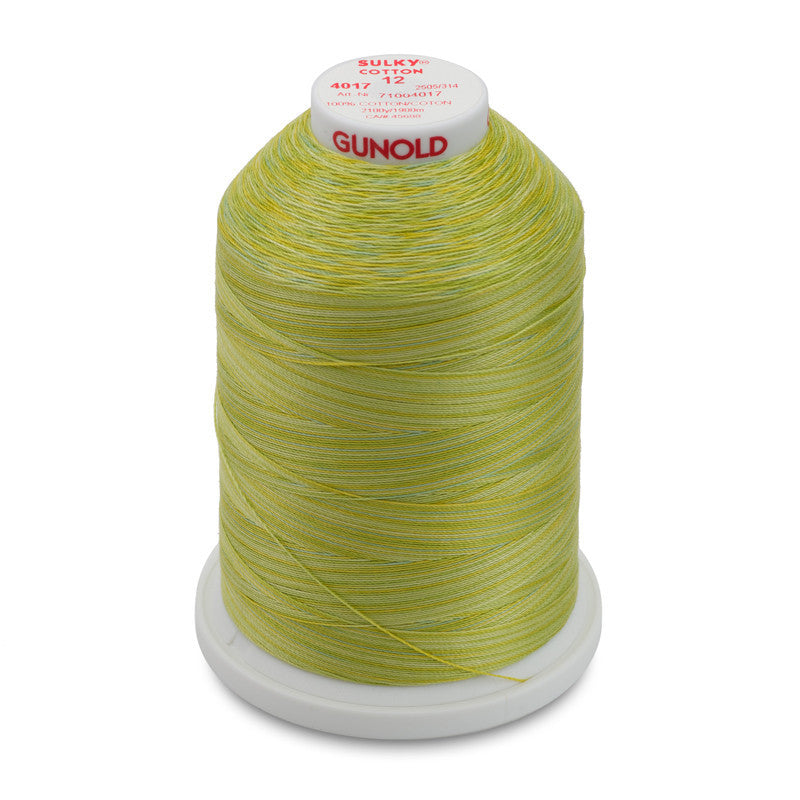 Sulky 12 Wt. Cotton Blendables - Lime Sherbert - 2,100 yd. Jumbo Cone