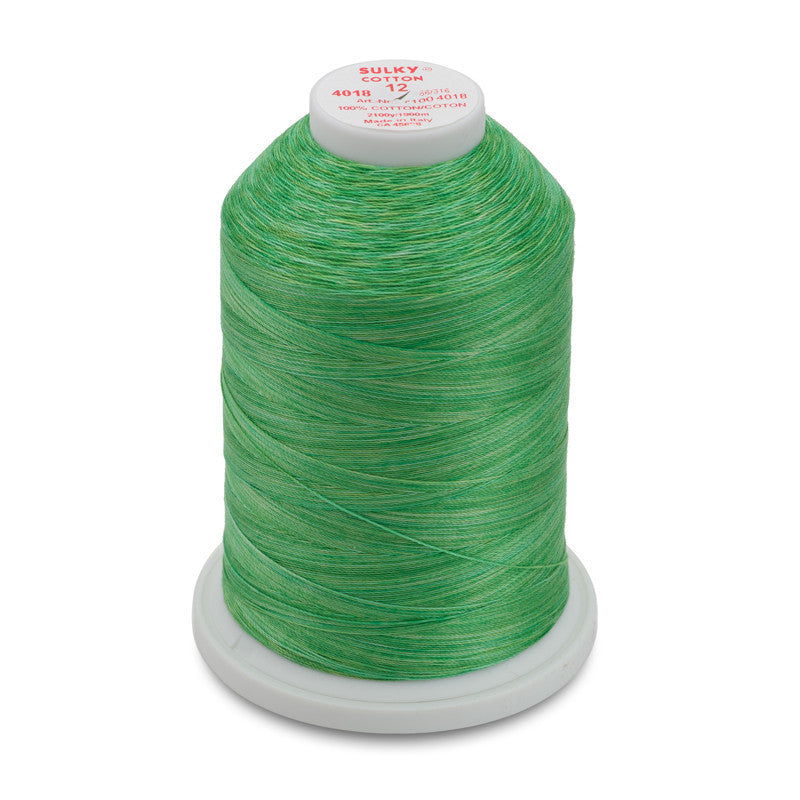 Sulky 12 Wt. Cotton Blendables - Summer Grass - 2,100 yd. Jumbo Cone
