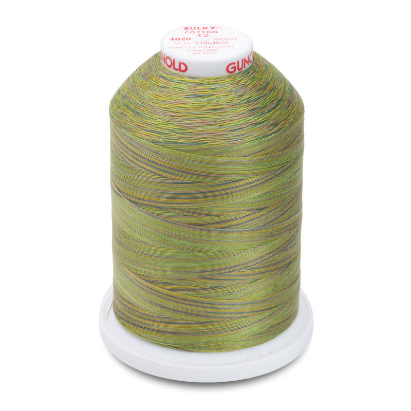 Sulky 12 Wt. Cotton Blendables - Moss Medley - 2,100 yd. Jumbo Cone
