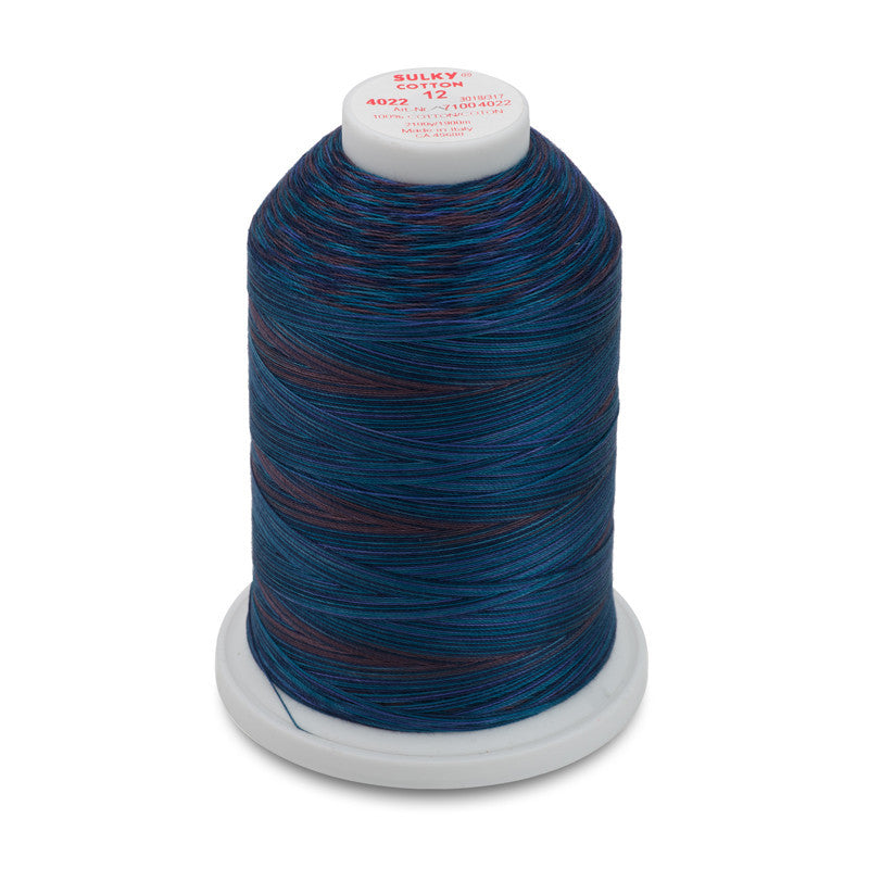 Sulky 12 Wt. Cotton Blendables - Midnight Sky - 2,100 yd. Jumbo Cone