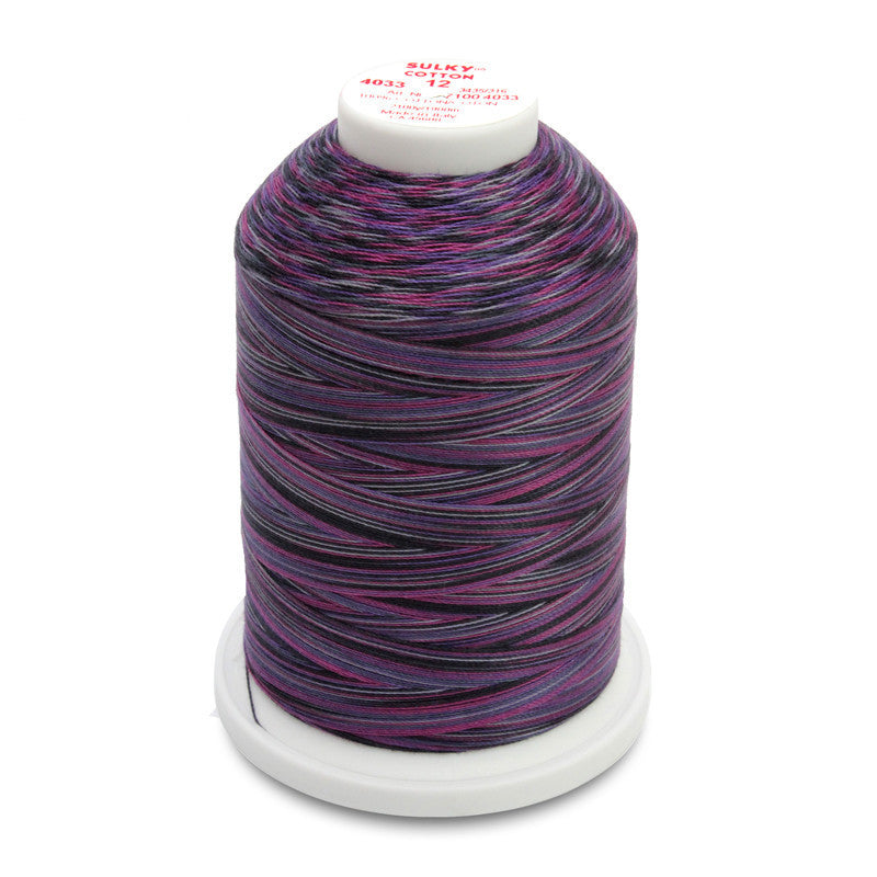 Sulky 12 Wt. Cotton Blendables - Grape Wine - 2,100 yd. Jumbo Cone