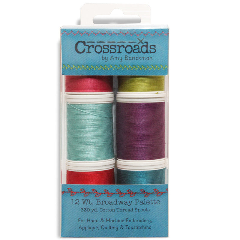 Crossroads By Amy Barickman - Broadway Sampler - 12 Wt. Cotton Thread - 300 yd. Spools