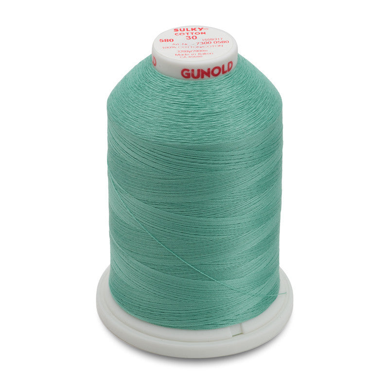 Sulky 30 Wt. Cotton Thread - Mint Julep - 3,200 yd. Jumbo Cone