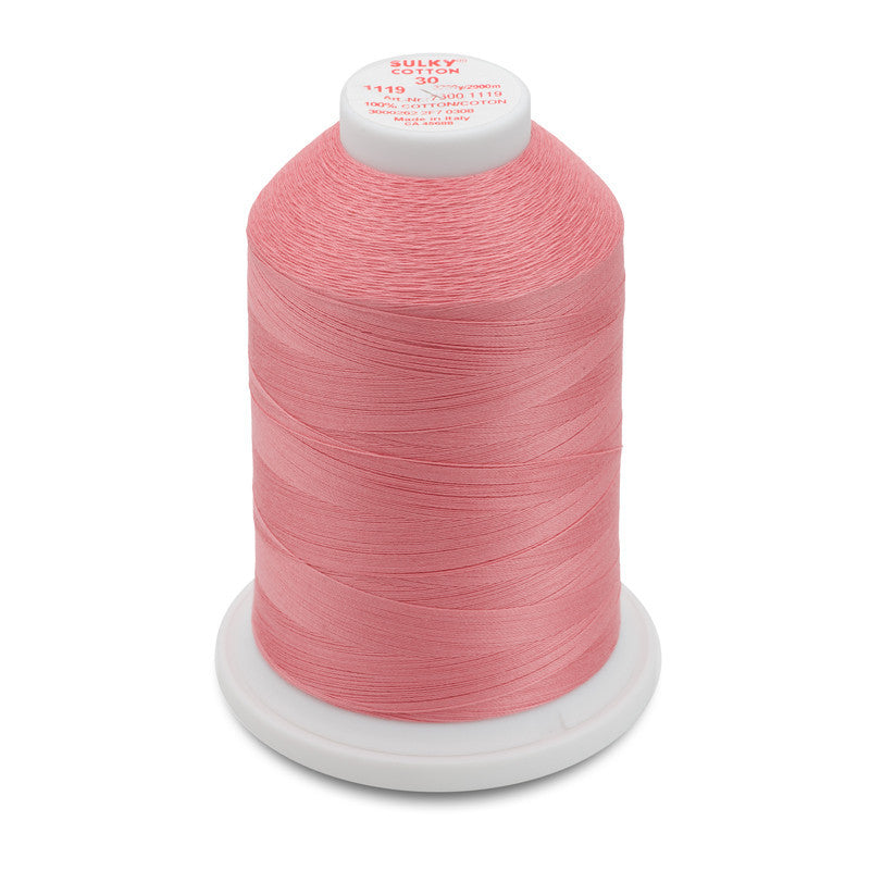 Sulky 30 Wt. Cotton Thread - Dk. Mauve - 3,200 yd. Jumbo Cone