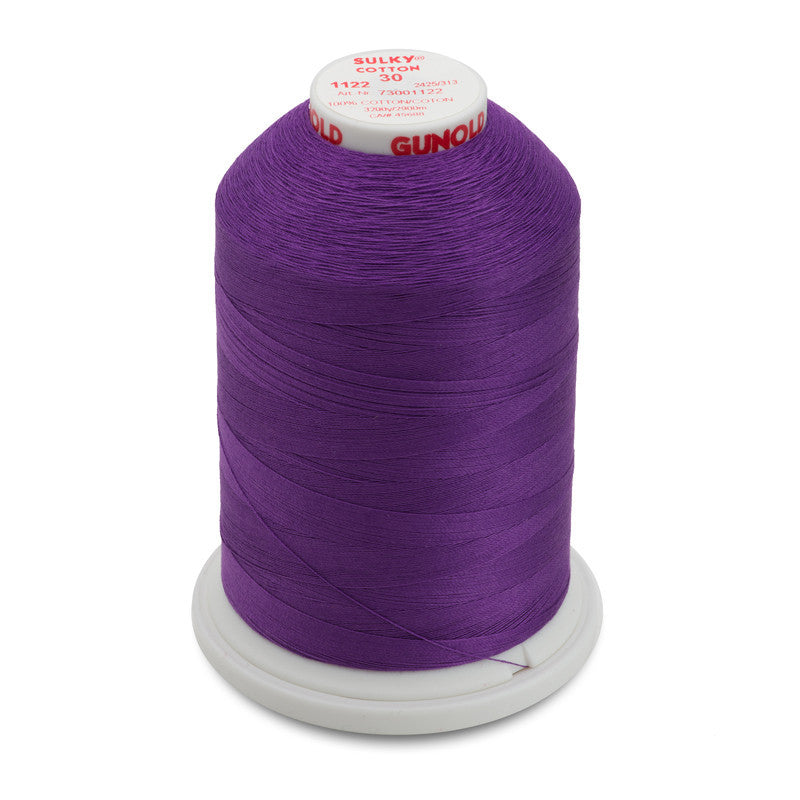 Sulky 30 Wt. Cotton Thread - Purple - 3,200 yd. Jumbo Cone