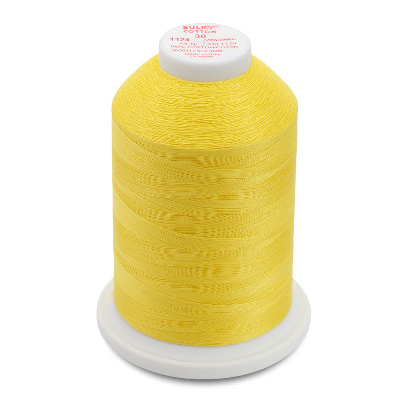 Sulky 30 Wt. Cotton Thread - Sun Yellow - 3,200 yd. Jumbo Cone