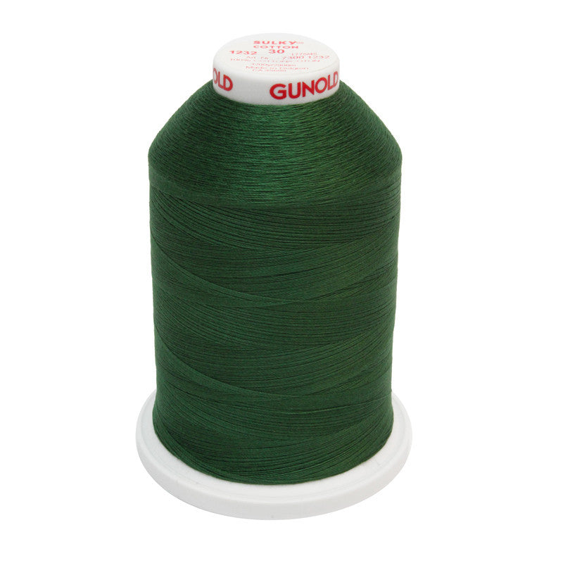 Sulky 30 Wt. Cotton Thread - Classic Green - 3,200 yd. Jumbo Cone