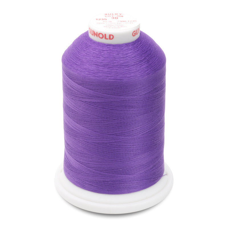 Sulky 30 Wt. Cotton Thread - Deep Purple - 3,200 yd. Jumbo Cone
