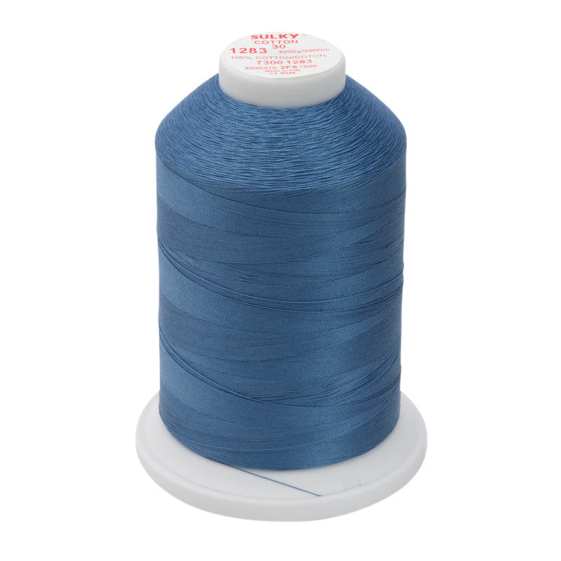 Sulky 30 Wt. Cotton Thread - Slate Gray - 3,200 yd. Jumbo Cone