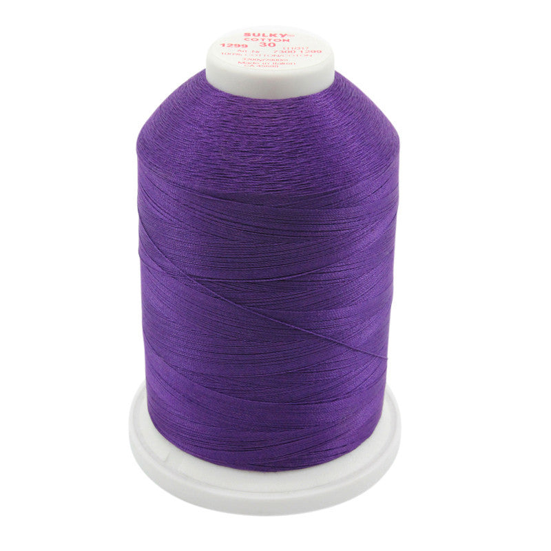 Sulky 30 Wt. Cotton Thread - Purple Shadow - 3,200 yd. Jumbo Cone