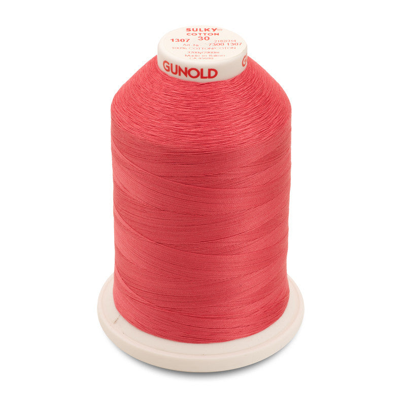Sulky 30 Wt. Cotton Thread - Petal Pink - 3,200 yd. Jumbo Cone