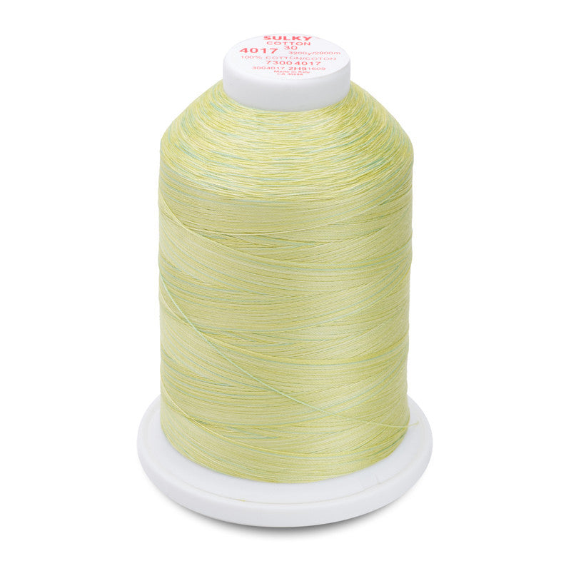 Sulky 30 Wt. Cotton Blendables Thread - Lime Sherbert - 3,200 yd. Jumbo Cone