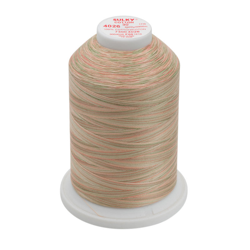 Sulky 30 Wt. Cotton Blendables Thread - Earth Pastels - 3,200 yd. Jumbo Cone